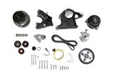 Holley LS Engine Swap Accessory Drive Systems 20-136BK Pulley Kits, Swap, Serpentine, Alternator, Power Steering, A/C, GM Type 2, 130 Amp Alternator, Black, Kit thumbnail 2