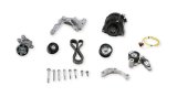 Holley Mid-Mount Complete Accessory Systems 20-224BK Drive Systems, Mid-mount, Serpentine, Alternator, Cast Aluminum, Black, 150 amp, Single Wire, Pulley, 6-groove, Chevy, 6.2L, Gen V,LT4, Kit thumbnail 2