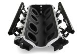 Holley LS Modular Lo-Ram EFI Intake Manifolds 300-621BK Manifolds, Modular, Ultra EFI, Cathedral Port Head, Multi-port, Standard Deck, 105mm Bore, Aluminum, Black, Chevy, 4.8-6.0L, Each thumbnail 2
