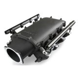 Holley LS Modular Lo-Ram EFI Intake Manifolds 300-621BK Manifolds, Modular, Ultra EFI, Cathedral Port Head, Multi-port, Standard Deck, 105mm Bore, Aluminum, Black, Chevy, 4.8-6.0L, Each thumbnail 7
