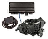 Holley Terminator X Max Stealth 4150 EFI Fuel Injection Systems 550-1012 Systems, Max, EFI, Four Injector, Throttle Body, Speed Density, Aluminum, Black, Tunable, Trans Control, Kit thumbnail 2