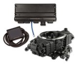 Holley Terminator X Max Stealth 4150 EFI Fuel Injection Systems 550-1012 Systems, Max, EFI, Four Injector, Throttle Body, Speed Density, Aluminum, Black, Tunable, Trans Control, Kit thumbnail 3