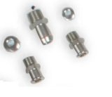 Holley Manifold Plug and Fitting Kits 97-301 Adapters, Holley, Replacement, Plugs Fittings, NPT to BSPT, Straight, Aluminum, Chrome, for 20-240 20-240BK Manifolds, Kit thumbnail 2