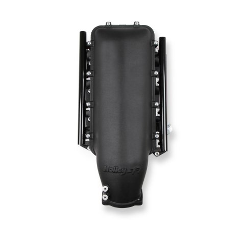 Holley EFI Gen III Hemi Hi-Ram Intake Manifolds 300-650BK Manifolds, III, EFI, Multi-port, 95mm, Standard Deck, Aluminum, Black Finish, Chrysler, Dodge, Jeep, 5.7L, 6.1L, 6.4L, Each