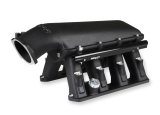 Holley EFI Gen III Hemi Hi-Ram Intake Manifolds 300-650BK Manifolds, III, EFI, Multi-port, 95mm, Standard Deck, Aluminum, Black Finish, Chrysler, Dodge, Jeep, 5.7L, 6.1L, 6.4L, Each thumbnail 4