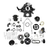 Holley Mid-Mount Complete Accessory Systems 20-292BK Drive System, Mid-Mount, Serpentine, 6-groove, Alternator, Power Steering, AC, Water Pump, Belts, Black Finish, Hemi, Gen III, Non-VVT, Kit thumbnail 2