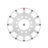 Holley Crankshaft Trigger Wheels 556-180 Crank Replacement Wheels, 8 in. Diameter, 12-1X, Crank Wheel, Aluminum, Natural Finish, 3-wire Hall Effect, Chevy, Ford, Each thumbnail 2