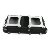 Holley Hi-Ram Intake Manifold Plenum Tops 300-207BK-2 Manifolds, Hi-Ram, Top Section Only, Standard Deck, Dual Carburetor, 4150 Flange, Aluminum, Black Finish, with O-ring Seals, Each thumbnail 1