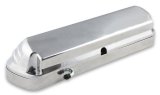 Holley 2-Piece Ford Style Valve Covers 241-186 Covers, LS Style, Cast Aluminum, Center Bolt, Plain, Cast Aluminum, Polished Finish, Two-Piece, Chevy, LS, 4.8-7.0L, Pair thumbnail 3