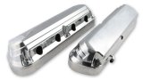 Holley 2-Piece Ford Style Valve Covers 241-186 Covers, LS Style, Cast Aluminum, Center Bolt, Plain, Cast Aluminum, Polished Finish, Two-Piece, Chevy, LS, 4.8-7.0L, Pair thumbnail 7