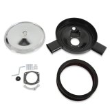 Holley RetroFilter Drive-By-Wire Air Cleaners 120-520 Cleaners, Retrofilter, Drive-By-Wire, 14 in. Round, Dual Snorkel, Aluminum, Chrome, Cotton Gauze Filter, Red, GM LS 4-Bolt 92mm Throttle Body, Kit thumbnail 1