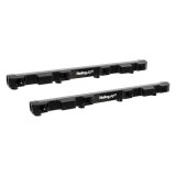 Holley EFI Hi-Flow Billet Fuel Rails 534-285 Rails, Rails, Aluminum, Black Anodized, -8 AN O-ring Inlet Size, Hi-Flow, Cadillac, Chevy, Kit thumbnail 2