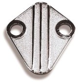 Holley Mechanical Fuel Pump Covers 12-813 Block-Off Plates, Steel, Chrome Plated, with Gaskets, Chevy, Chrysler, Big, Small Block, Ford, 385 Series, FE, Windsor, V8 Engines, Each thumbnail 2