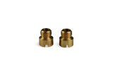 Holley Standard Main Jets 122-100 Carburetor Jets, Main, Gasoline, Number 100, Jet Size 0.1285 in., Brass, 1/4 in.-32 Thread, Pair thumbnail 2