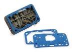 Holley Replacement Metering Blocks 134-280 Blocks, Carburetor, Replacement, Cast Aluminum, Gold Finish, Gaskets, for NASCAR Carburetor, 0-80583-1, 500 cfm, 2-Barrel, Each thumbnail 3