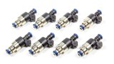 Holley Fuel Injectors 522-128 Injectors, 120 lbs/hr., Tri-cone Spray, Bosch Plug, EV1 Body, 12V Saturated Circuit, 2.415 in. Seat Height, Low Impedance, 2.2 ohms, 8-piece, Set thumbnail 5