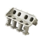 Holley EFI LS Hi-Ram Intake Manifold Bases 300-214 Manifolds, Hi-Ram, Base Only, Multi-port, Aluminum, Natural, Rectangular Port, LS3, L76, L92, L99 Cylinder Head, Chevy, 6.0L, 6.2L, Each thumbnail 2