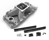 Holley EFI Intake Manifolds 300-562 Manifolds, Fuel Injected, EFI, Throttle Body Injection Style, Aluminum, 4500 Style Mounting Flange, Oval Port, Chevy, Big Block, Each thumbnail 1