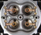 Holley Aluminum Ultra XP 650 CFM 4-Barrel Carburetor 0-80812BKX Carburetors, XP, cfm, 4-barrel, Square Bore, Mechanical Secondaries, Dual Inlet, Shiny and Black Finish, Down-leg Booster, Each thumbnail 3