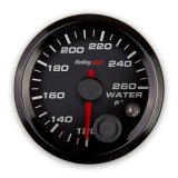 Holley EFI Analog Display Gauges 553-128 Gauges, EFI, Coolant Temp, 120-260 psi, Analog, Electric Sending Unit, 2 1/16 in. Diameter, Full Sweep, Lighted, Black Face, Red Needle, Each thumbnail 5