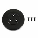 Holley Air Conditioning Compressor Pulley Covers 97-185 Clutch Covers, Holley, Cover, Aluminum, Black Finish, Hardware included, for Sanden, SD7 Compressors, Each thumbnail 4