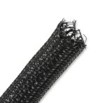 Holley Split Wire Looms 573-102 Convoluted Tubing, and Sleeves, EFI, Loom, Black Nylon, Slip-on Insulation, 0.250 in. I.D., 10 ft. Long, Each thumbnail 2