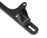 Holley Throttle Cable Brackets 20-266 Brackets, Billet Aluminum, Black Anodized, Carburetor Base Mount, GM Square End Style Cable, Model 4500 Series, Each thumbnail 1