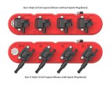 Holley Vintage Series Valve Covers 241-174 Covers, Series, Center and Perimeter Bolt, Tall, Finned, Logo, Cast Aluminum, Red, Glossy, Two-Piece, Chevy, LS, 4.8-7.0L, Pair thumbnail 2