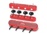 Holley Vintage Series Valve Covers 241-174 Covers, Series, Center and Perimeter Bolt, Tall, Finned, Logo, Cast Aluminum, Red, Glossy, Two-Piece, Chevy, LS, 4.8-7.0L, Pair thumbnail 7