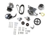 Holley LS Engine Swap Accessory Drive Systems 20-137P Pulley Sets, Serpentine, System, Sanden 508 A/C Only, Polished, Chevy, GMC, V8, Kit thumbnail 1