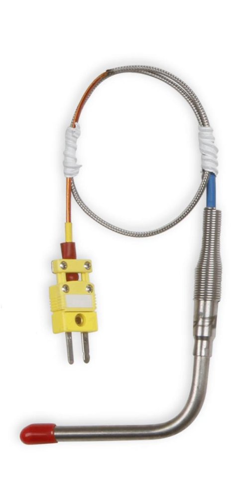 Holley EGT Probes 554-175 Data Acquisition Components, EFI, Probe, 90 Degree, Open End Tip, 18.5 in Harness, 1/4 in. Probe, Stainless Wire Cover, Each