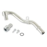 Holley Heater Hose Adapters 300-901 Adapters, Hose, Steel, Zinc Plated, Barb, Fitting, O-ring, with Hardware, for High Mount Accessory Drive, Ford, 7.3L, Each thumbnail 1