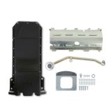 Holley Gen III Hemi Retrofit Oil Pans 302-63BK Pans, Hemi, RetroFit, Wet Sump, Rear, 6.2 Quart, Dipstick Compatible, Cast Aluminum, Black, Chrysler, Dodge, GMC, Plymouth, 376ci, thumbnail 3