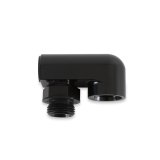 Holley Fuel Rail Adapter Fittings 534-321 Fittings, Fitting, Aluminum, Black, 180 Degree, -8 AN Male, -8 AN Female, Each thumbnail 4