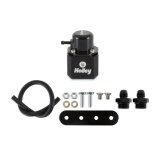 Holley EFI Fuel Pulse Dampers 12-1008 System Dampers, Billet Aluminum, Black Anodized, 40-100 psi, -6 AN Female Threads Inlet/Outlet, Standard Range, Each thumbnail 1