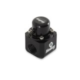 Holley EFI Fuel Pulse Dampers 12-1008 System Dampers, Billet Aluminum, Black Anodized, 40-100 psi, -6 AN Female Threads Inlet/Outlet, Standard Range, Each thumbnail 2