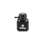 Holley EFI Fuel Pulse Dampers 12-1008 System Dampers, Billet Aluminum, Black Anodized, 40-100 psi, -6 AN Female Threads Inlet/Outlet, Standard Range, Each thumbnail 6