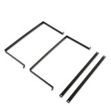 Holley Fuel Cell Mounting Straps 19-223 Mounts, Steel Straps, 1/8 in. Thick, Black, E-coated, Rubber Isolator Strips, Hardware included, for 20 Gallon Cell, Kit thumbnail 1