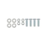 Holley Fuel Cell Mounting Straps 19-223 Mounts, Steel Straps, 1/8 in. Thick, Black, E-coated, Rubber Isolator Strips, Hardware included, for 20 Gallon Cell, Kit thumbnail 2