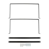 Holley Fuel Cell Mounting Straps 19-223 Mounts, Steel Straps, 1/8 in. Thick, Black, E-coated, Rubber Isolator Strips, Hardware included, for 20 Gallon Cell, Kit thumbnail 8