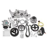 Holley Mid-Mount Complete Accessory Systems 20-205 Drive Systems, LT Mid-Mount, Serpentine, Alternator, Power Steering, Water Pump, Belts, Damper, Natural Finish, GM, Gen V, 5.3L, 6.2L, Kit thumbnail 1