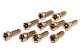 Holley Throttle Body Attachment Screws 1005-567 Components, Screw, Replacements, Steel, Gold Finish, 10-piece, Set thumbnail 2
