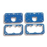 Holley Carburetor Gaskets 108-200 Gaskets, Fuel Bowl, Metering Block, Blue, Reusable Fiber, 2 Each, for Model 4150, Set thumbnail 1