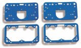 Holley Carburetor Gaskets 108-200 Gaskets, Fuel Bowl, Metering Block, Blue, Reusable Fiber, 2 Each, for Model 4150, Set thumbnail 3
