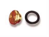 Holley Sight Plugs 26-13 Carburetor Plugs, Fuel Bowl, Plugs, Brass, Gasket Included, Pair thumbnail 1