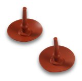 Holley Carburetor Accelerator Pump Check Valves 26-41 Valves, Pump, Umbrella Type, Viton® Material, Red, Pair thumbnail 2
