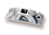 Holley Strip Dominator Intake Manifolds 300-5 Manifolds, Dominator, Standard Deck, Single 4150 Flange, 4,500-8,500 RPM, Aluminum, Natural, Rectangle Port Head, Chevy, 396-454ci, Each thumbnail 2
