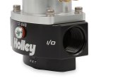 Holley Dominator Billet Fuel Pressure Regulators 12-848 Regulators, Billet, 15-65 psi, Inline, Return Style, -10 AN Inlet and Outlet, -8 AN Return, Black Finish, Bracket, Each thumbnail 7