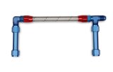 Holley Fuel Lines 34-46 Lines, Braided Flex, Stainless, Aluminum, Red/Blue Fittings, -8 AN Male, -8 AN Female, Ultra 4150HP thumbnail 1