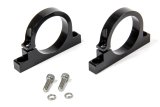 Holley Billet Fuel Filter Mounting Brackets 162-574 Brackets, Aluminum, Black Finish, fits 2.00 in. Diameter filters,Pair thumbnail 2
